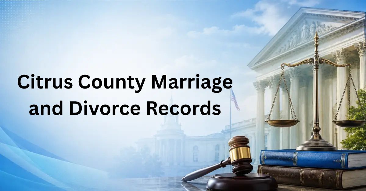 Citrus County Marriage and Divorce Records